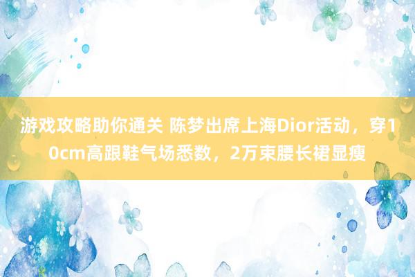 游戏攻略助你通关 陈梦出席上海Dior活动，穿10cm高跟鞋气场悉数，2万束腰长裙显瘦