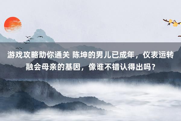 游戏攻略助你通关 陈坤的男儿已成年，仪表运转融会母亲的基因，像谁不错认得出吗？