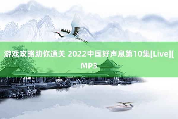 游戏攻略助你通关 2022中国好声息第10集[Live][MP3