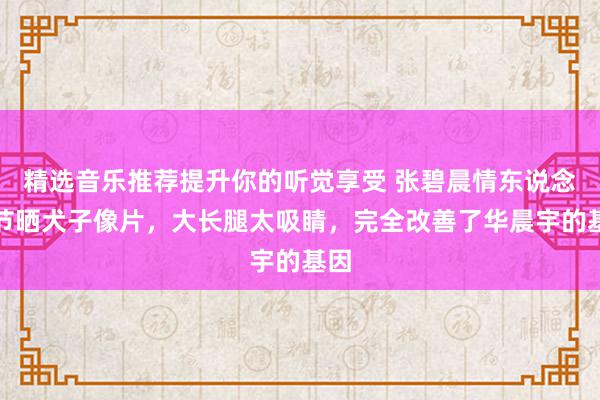 精选音乐推荐提升你的听觉享受 张碧晨情东说念主节晒犬子像片，大长腿太吸睛，完全改善了华晨宇的基因